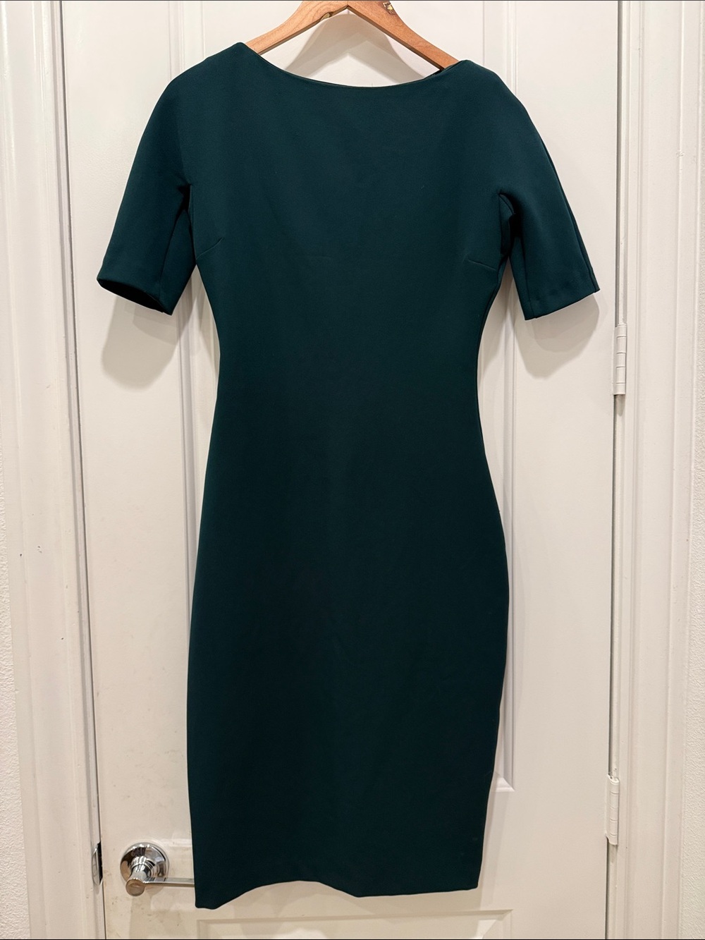 Zara Deep Teal Midi Sheath Dress